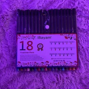 18 colorful gel pens